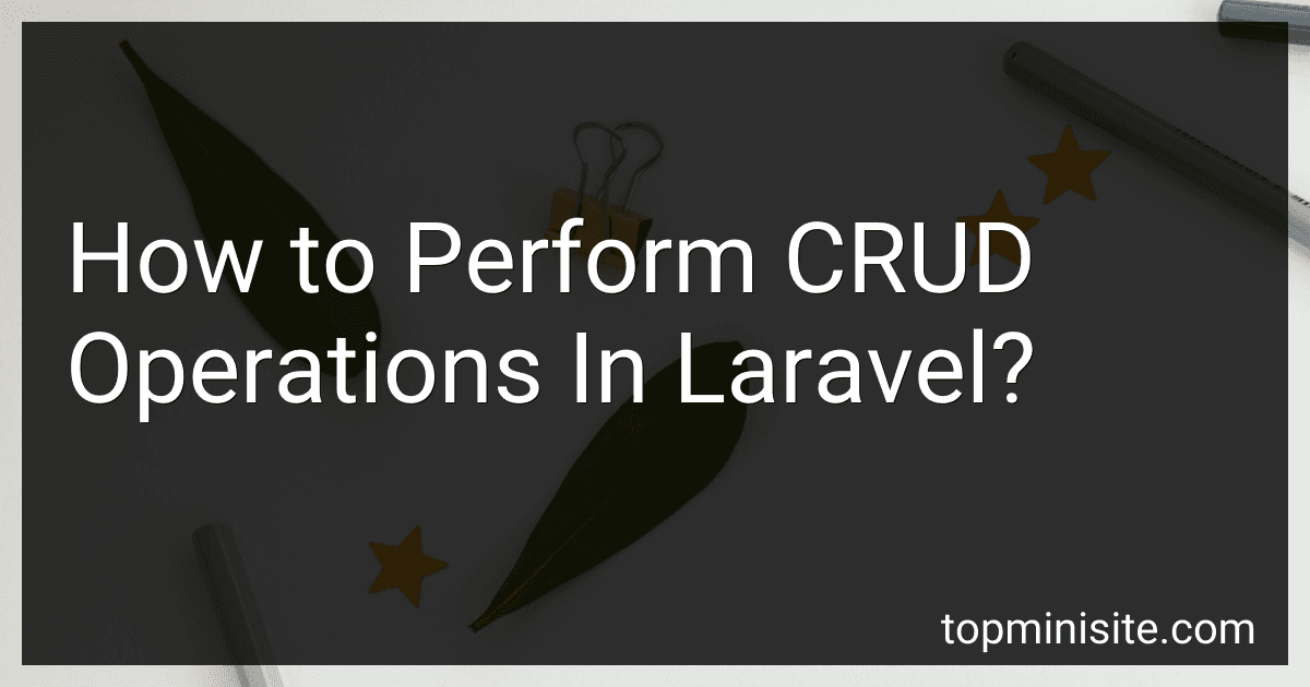 How to Perform CRUD Operations In Laravel? image