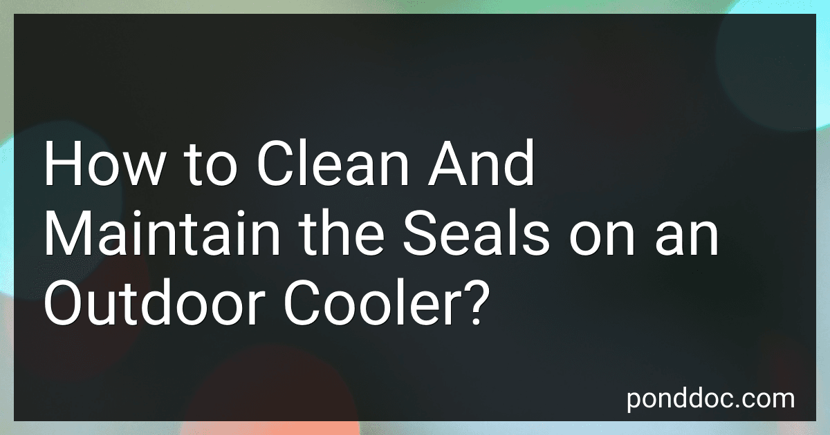 How to Clean And Maintain the Seals on an Outdoor Cooler? image