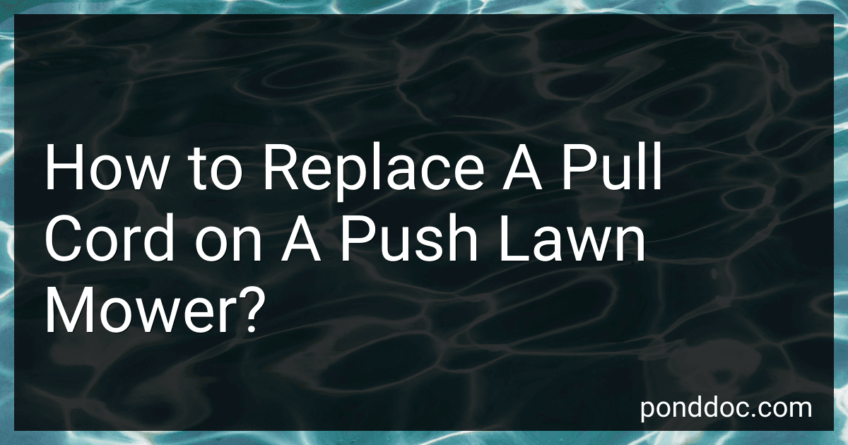 How to Replace A Pull Cord on A Push Lawn Mower? image