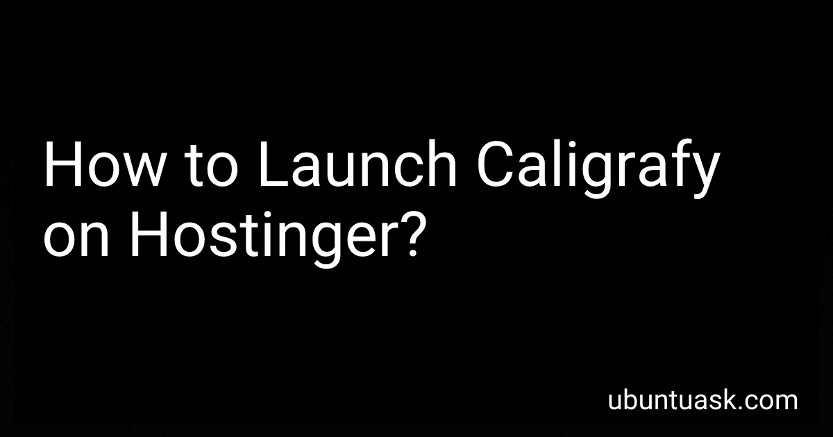 How to Launch Caligrafy on Hostinger? image