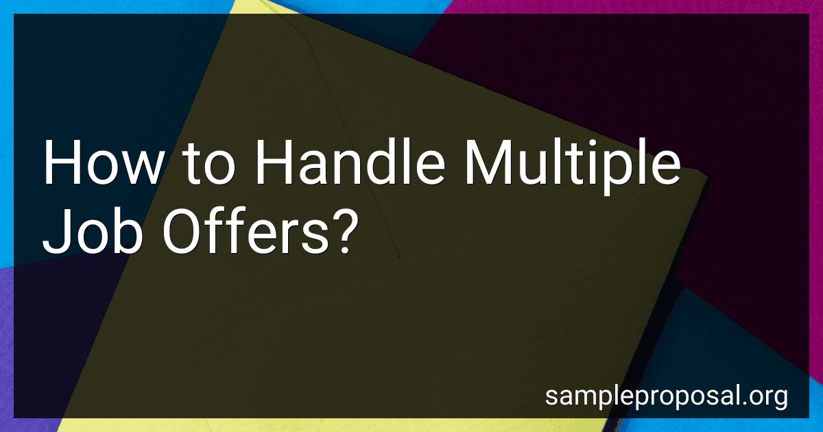 How to Handle Multiple Job Offers? image