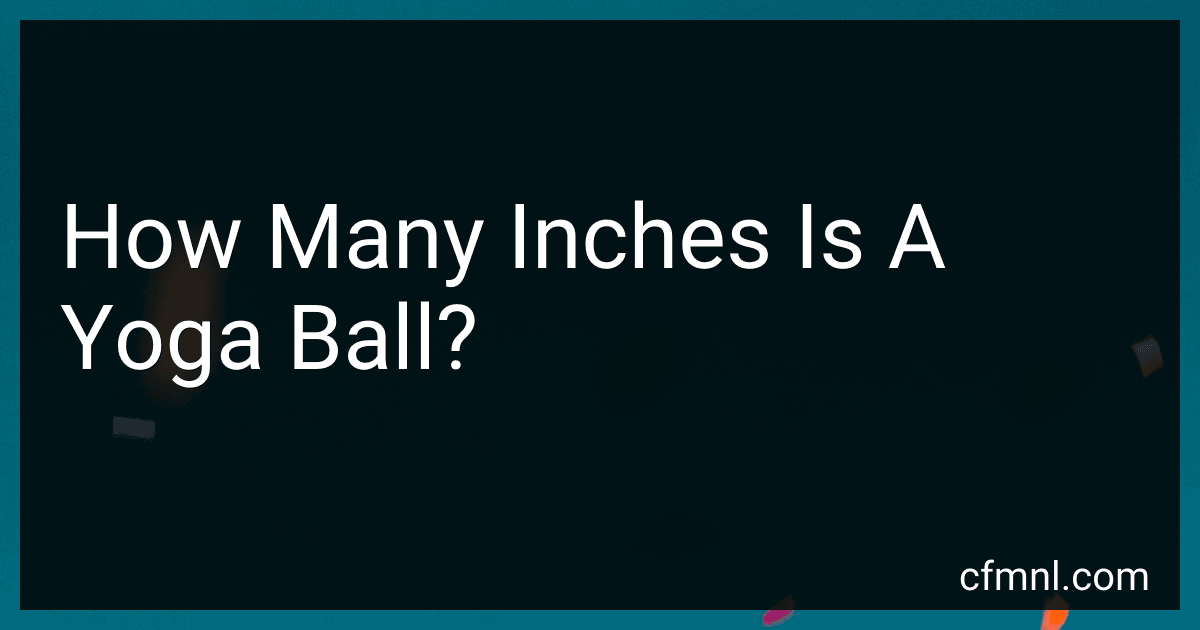 How Many Inches Is A Yoga Ball? image