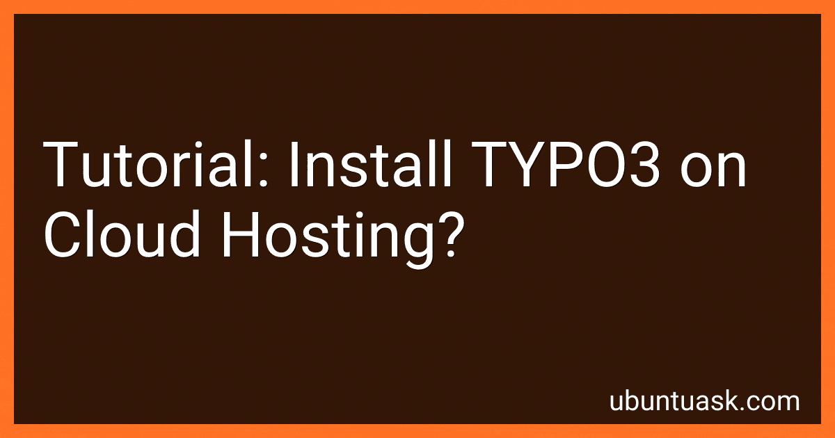 Tutorial: Install TYPO3 on Cloud Hosting? image