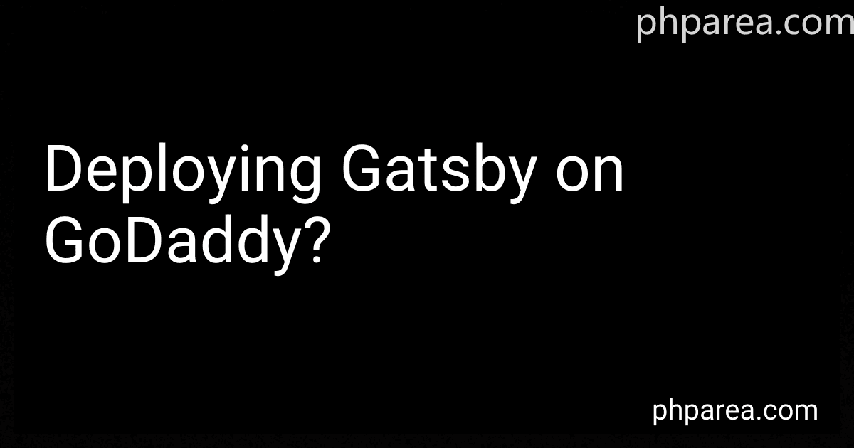 Deploying Gatsby on GoDaddy? image
