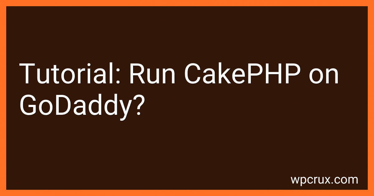 Tutorial: Run CakePHP on GoDaddy? image
