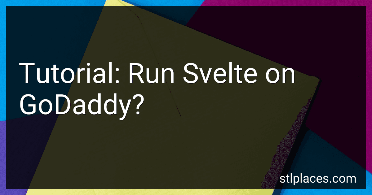 Tutorial: Run Svelte on GoDaddy? image