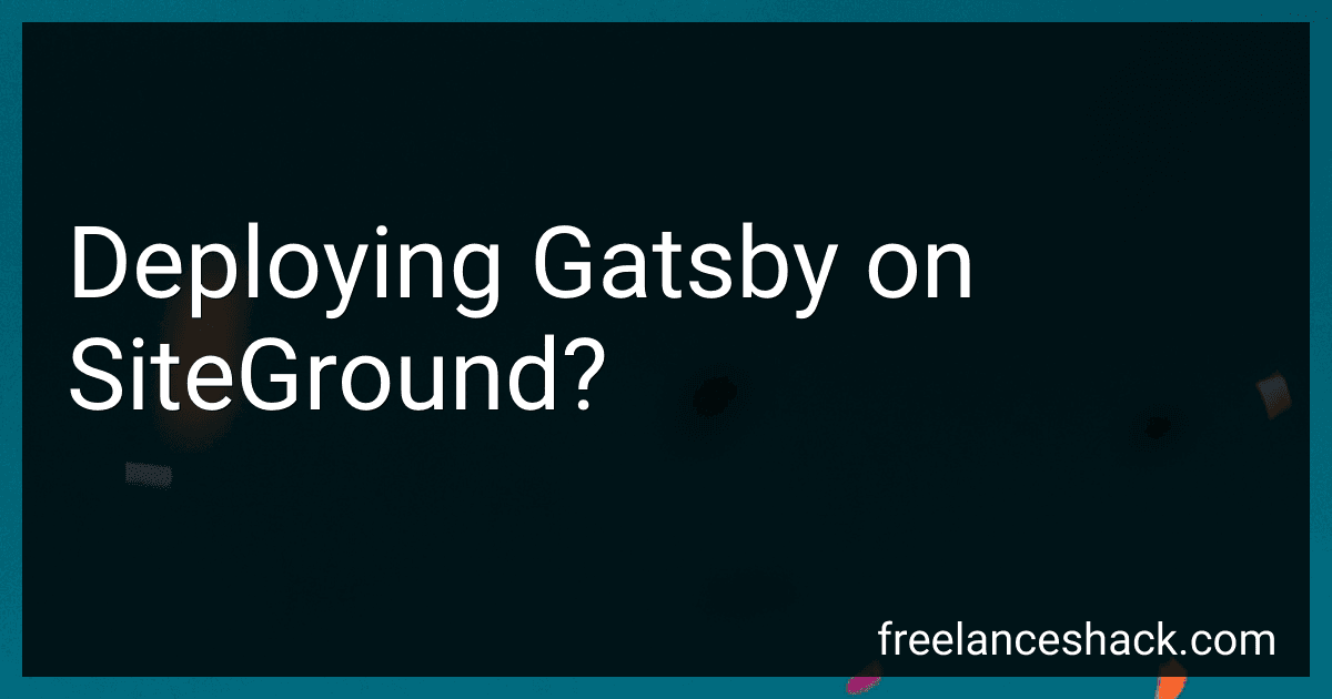 Deploying Gatsby on SiteGround? image