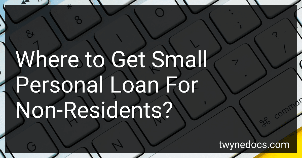 Where to Get Small Personal Loan For Non-Residents? image