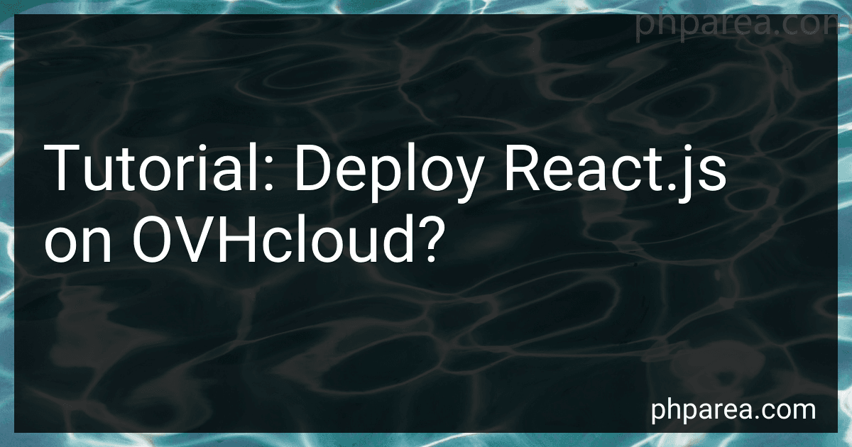 Tutorial: Deploy React.js on OVHcloud? image