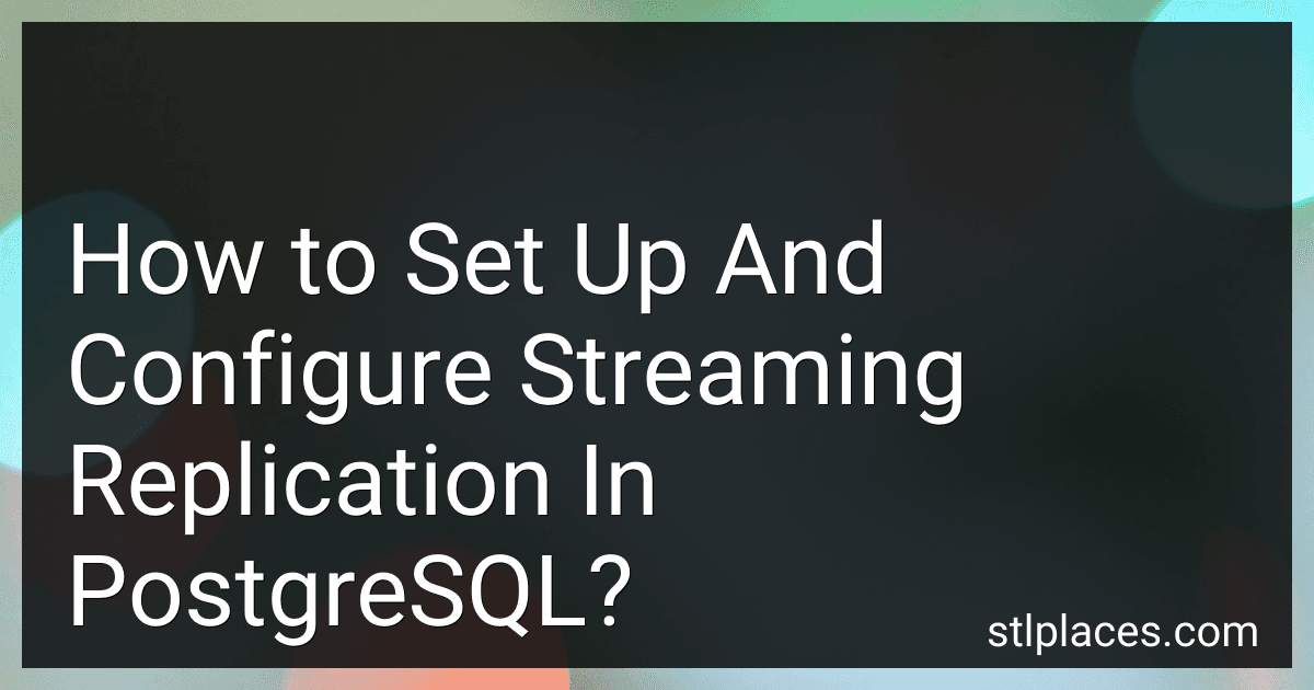 How to Set Up And Configure Streaming Replication In PostgreSQL? image