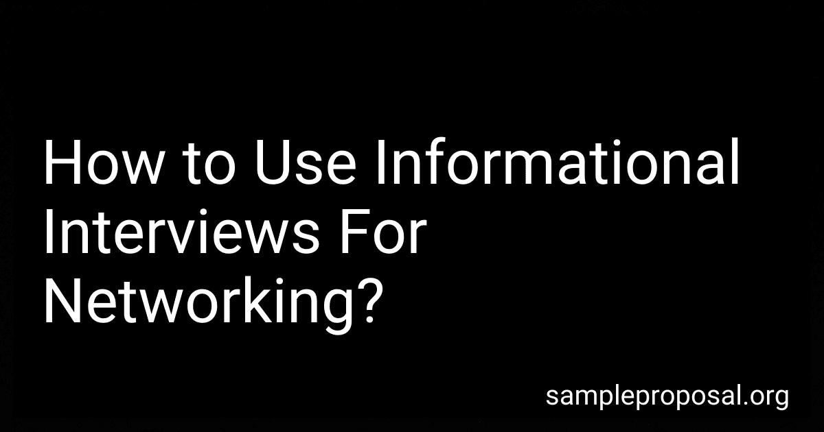 How to Use Informational Interviews For Networking? image