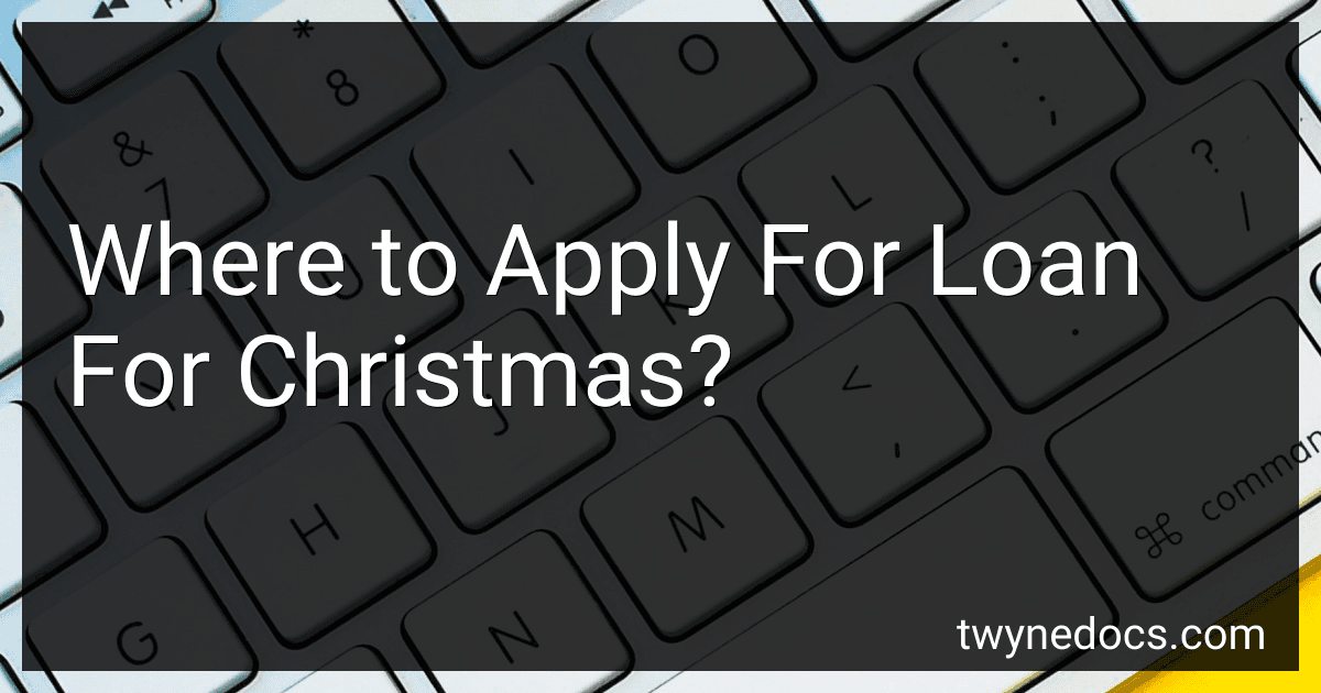 Where to Apply For Loan For Christmas? image