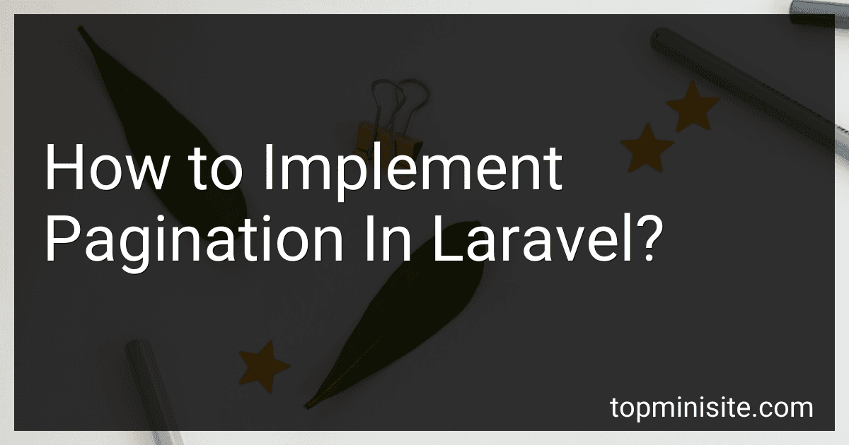 How to Implement Pagination In Laravel? image