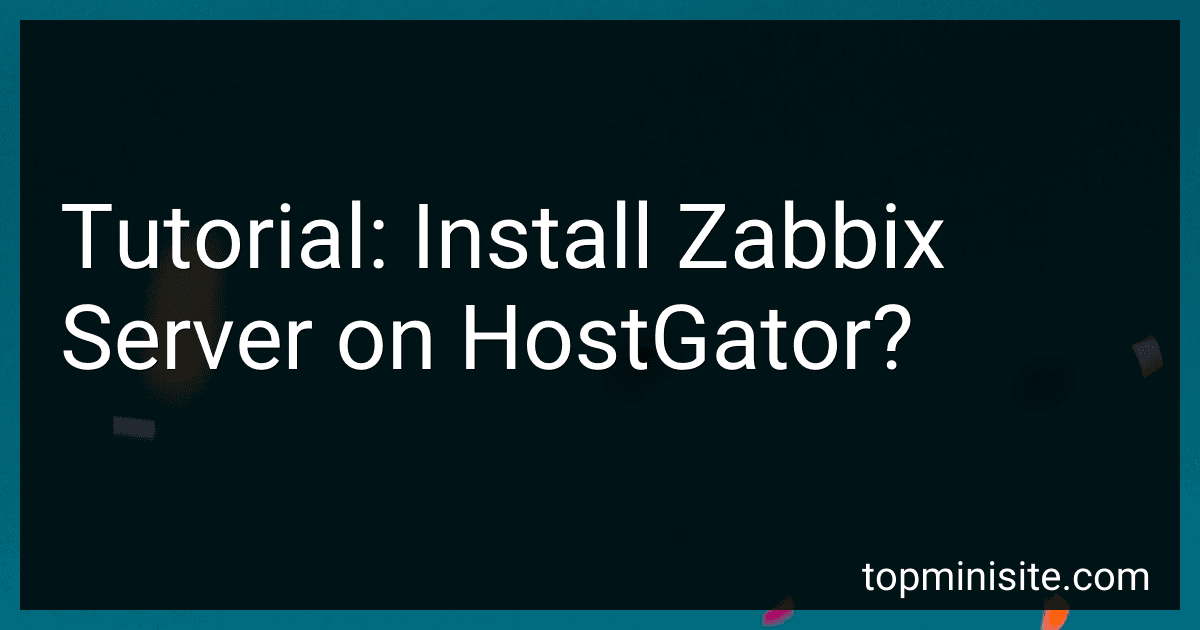 Tutorial: Install Zabbix Server on HostGator? image
