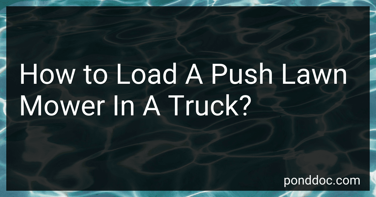 How to Load A Push Lawn Mower In A Truck? image