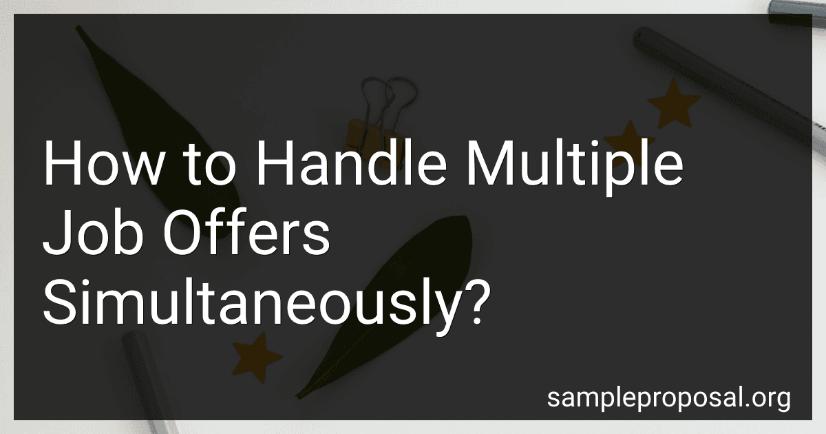 How to Handle Multiple Job Offers Simultaneously? image