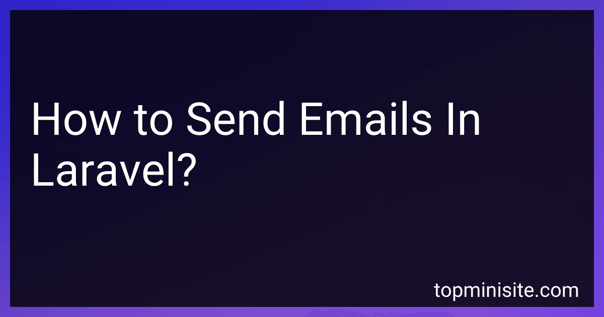 How to Send Emails In Laravel? image