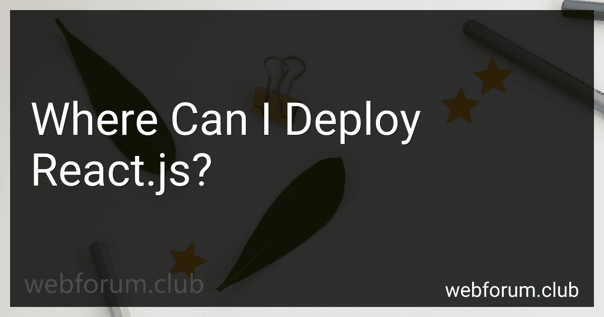 Where Can I Deploy React.js? image