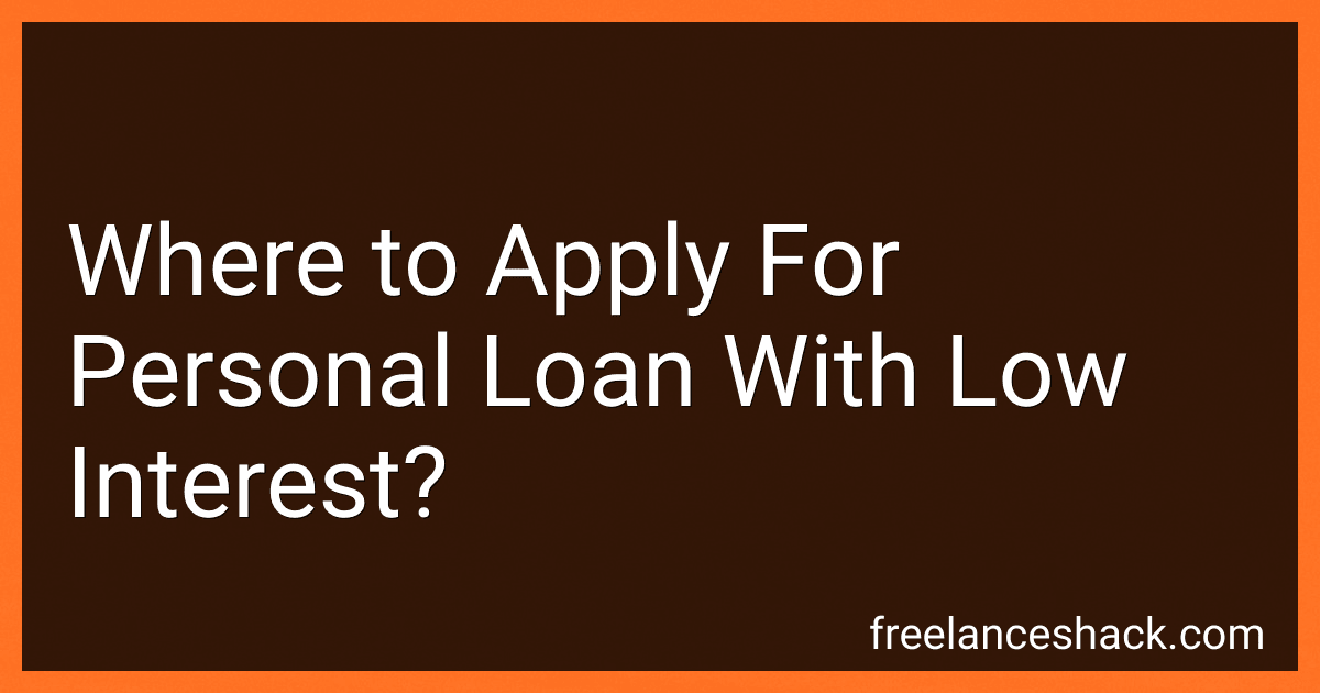 Where to Apply For Personal Loan With Low Interest? image