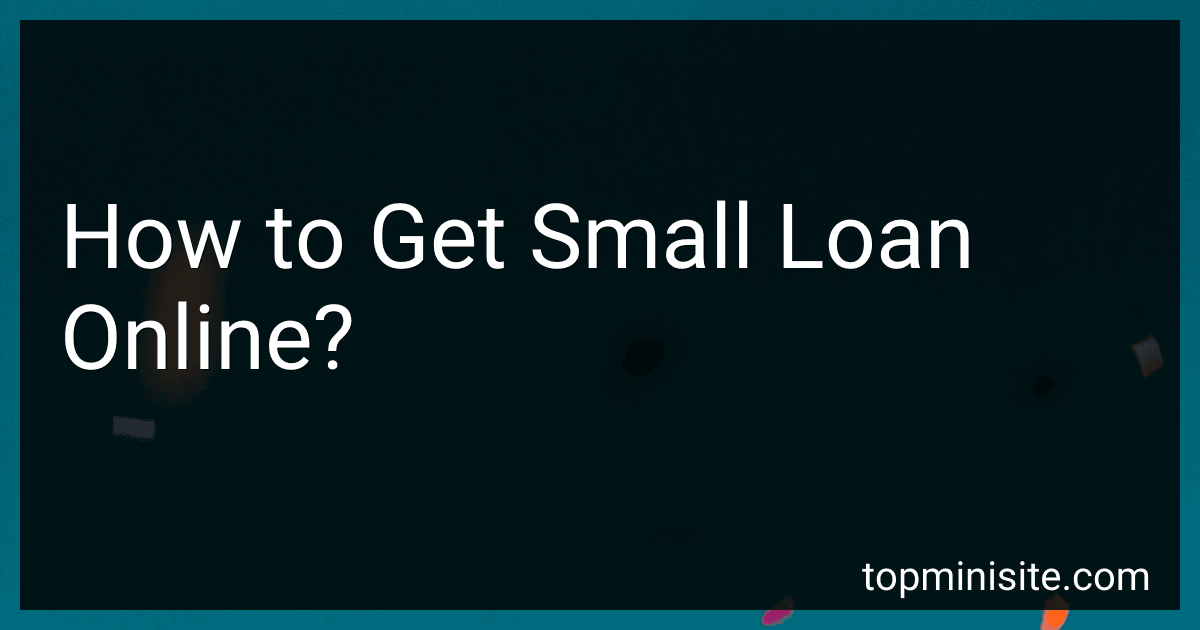 How to Get Small Loan Online? image
