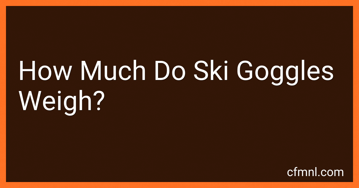 How Much Do Ski Goggles Weigh? image