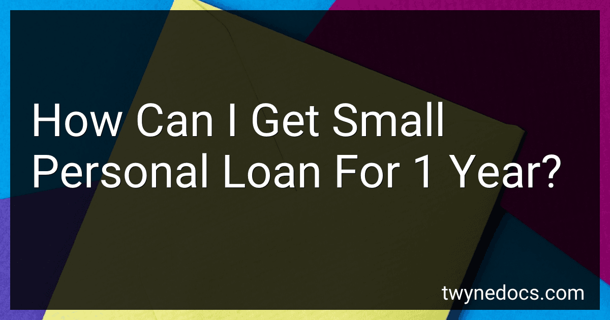 How Can I Get Small Personal Loan For 1 Year? image