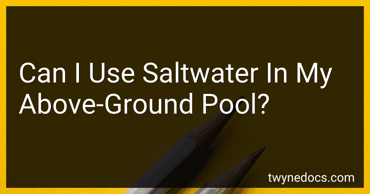 Can I Use Saltwater In My Above-Ground Pool? image