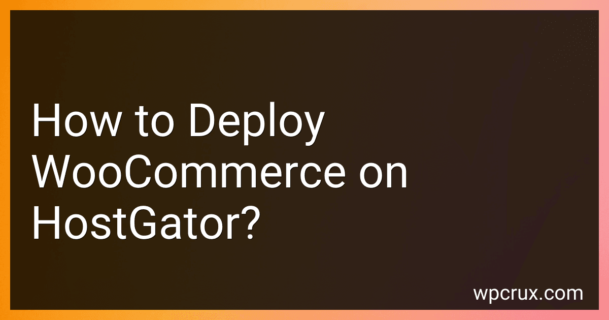 How to Deploy WooCommerce on HostGator? image
