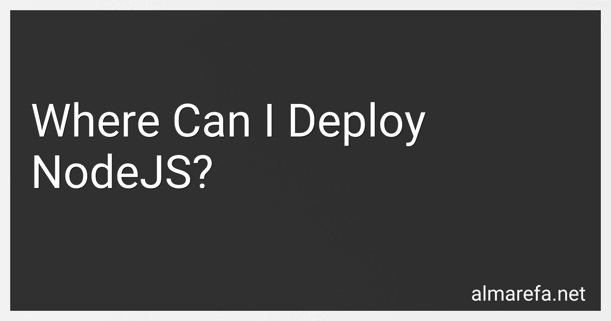 Where Can I Deploy NodeJS? image