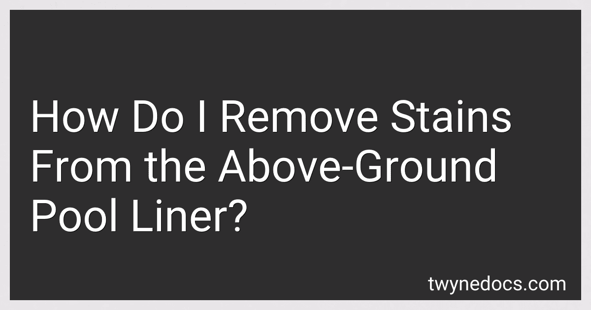 How Do I Remove Stains From the Above-Ground Pool Liner? image