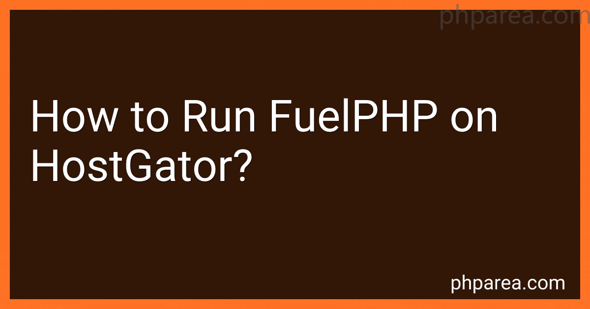 How to Run FuelPHP on HostGator? image
