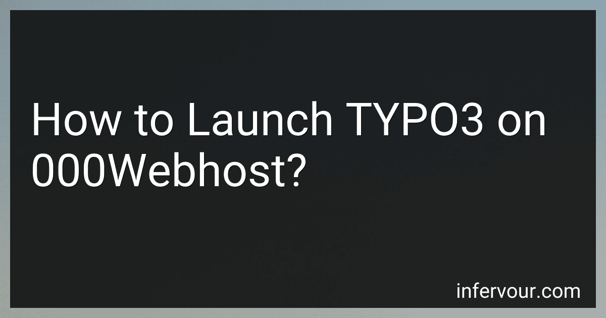How to Launch TYPO3 on 000Webhost? image