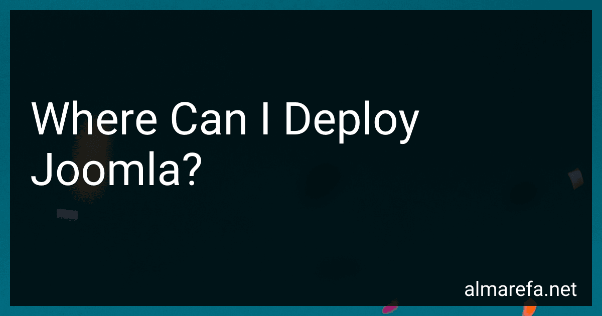 Where Can I Deploy Joomla? image