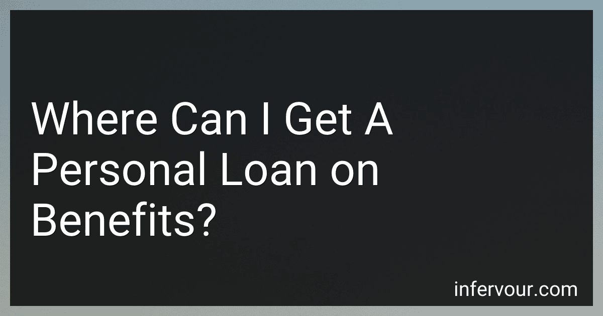 Where Can I Get A Personal Loan on Benefits? image