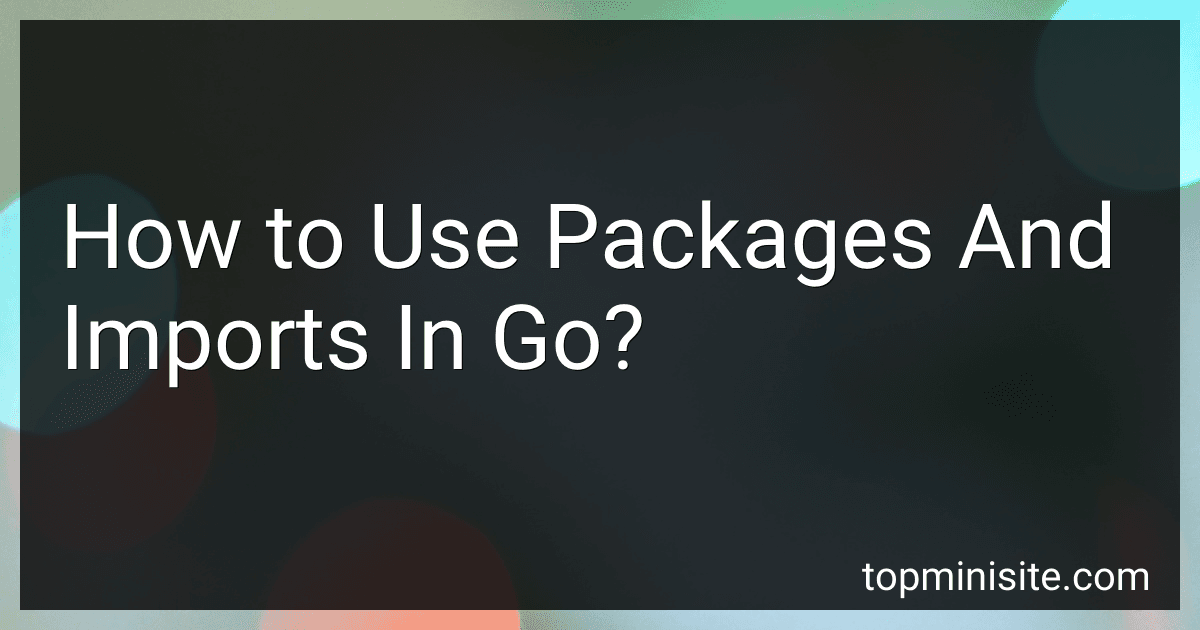 How to Use Packages And Imports In Go? image