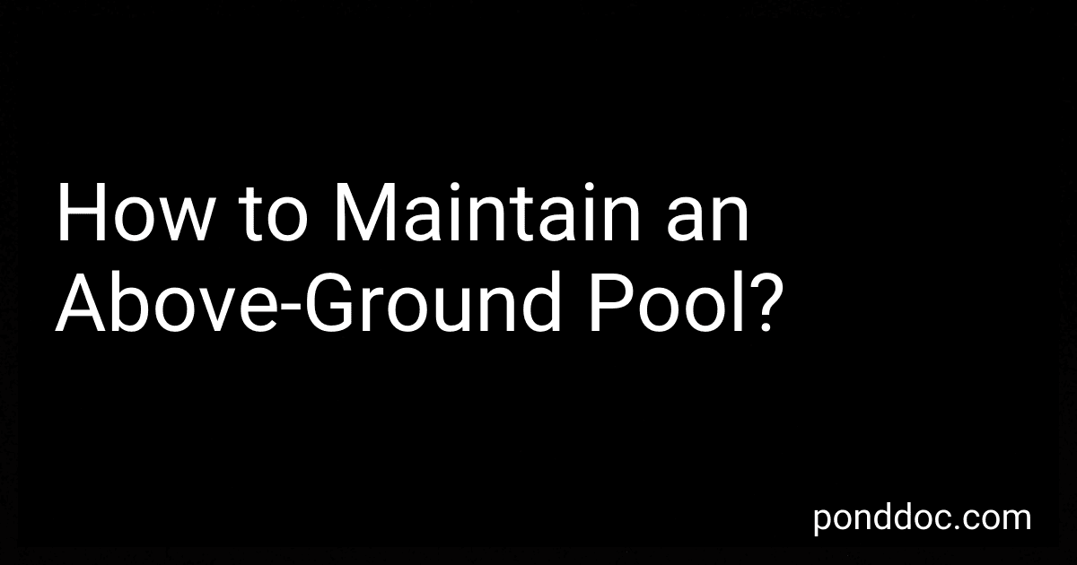 How to Maintain an Above-Ground Pool? image