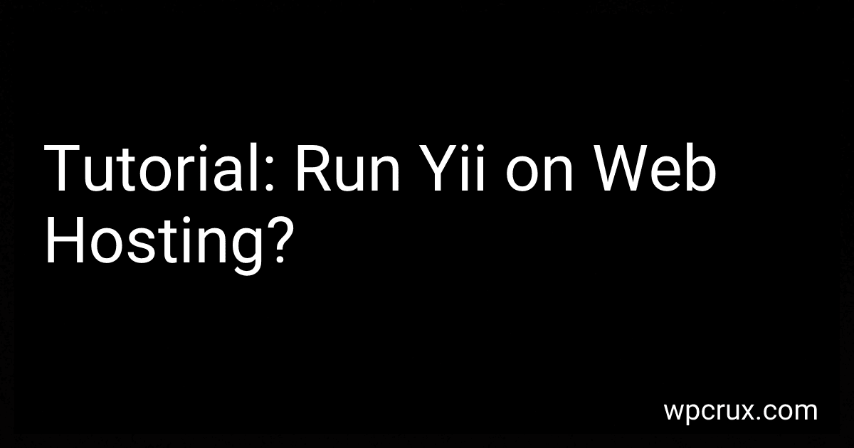 Tutorial: Run Yii on Web Hosting? image