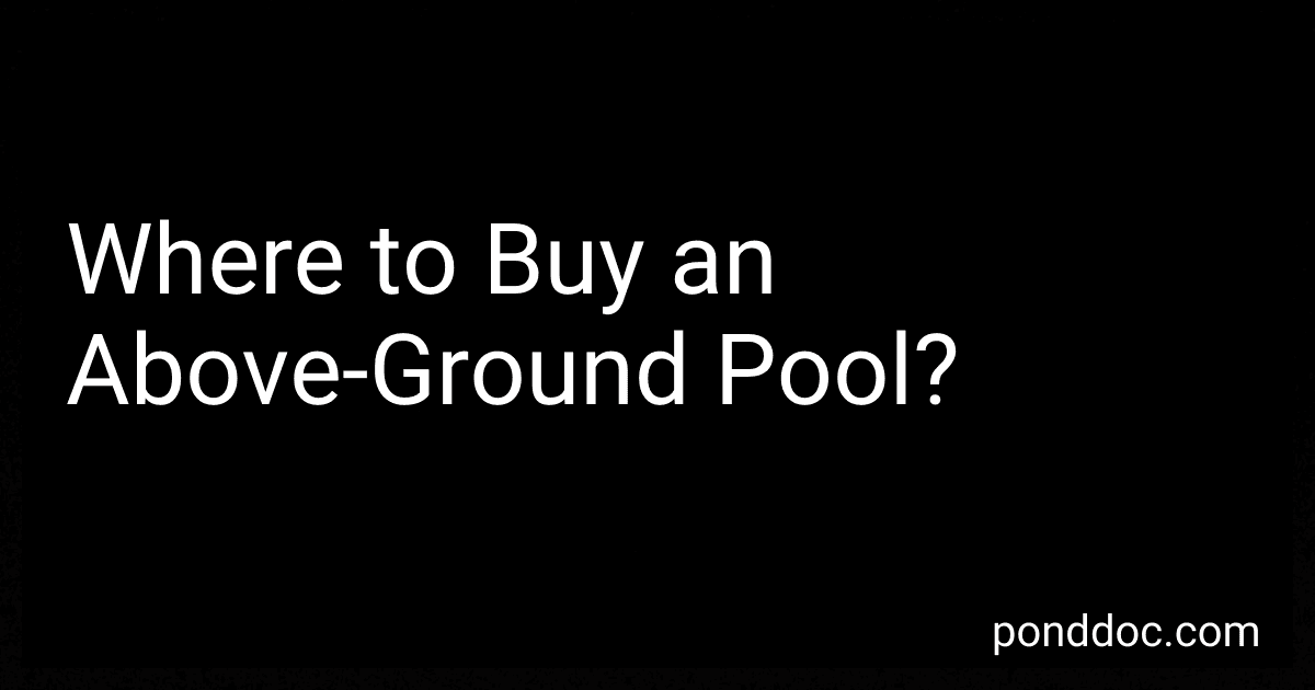 Where to Buy an Above-Ground Pool? image