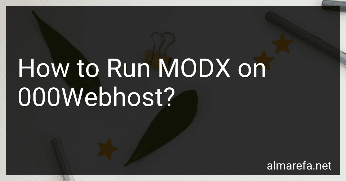 How to Run MODX on 000Webhost? preview