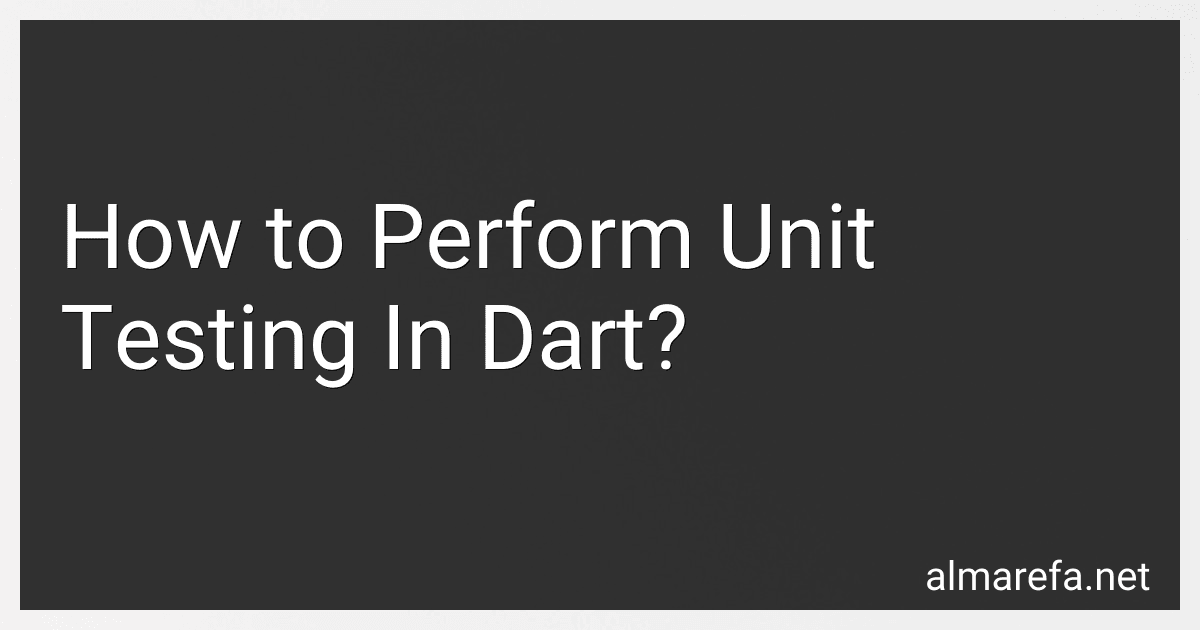 How to Perform Unit Testing In Dart? image