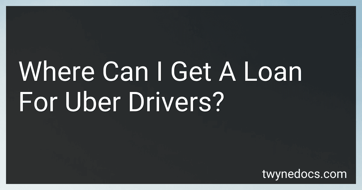 Where Can I Get A Loan For Uber Drivers? image