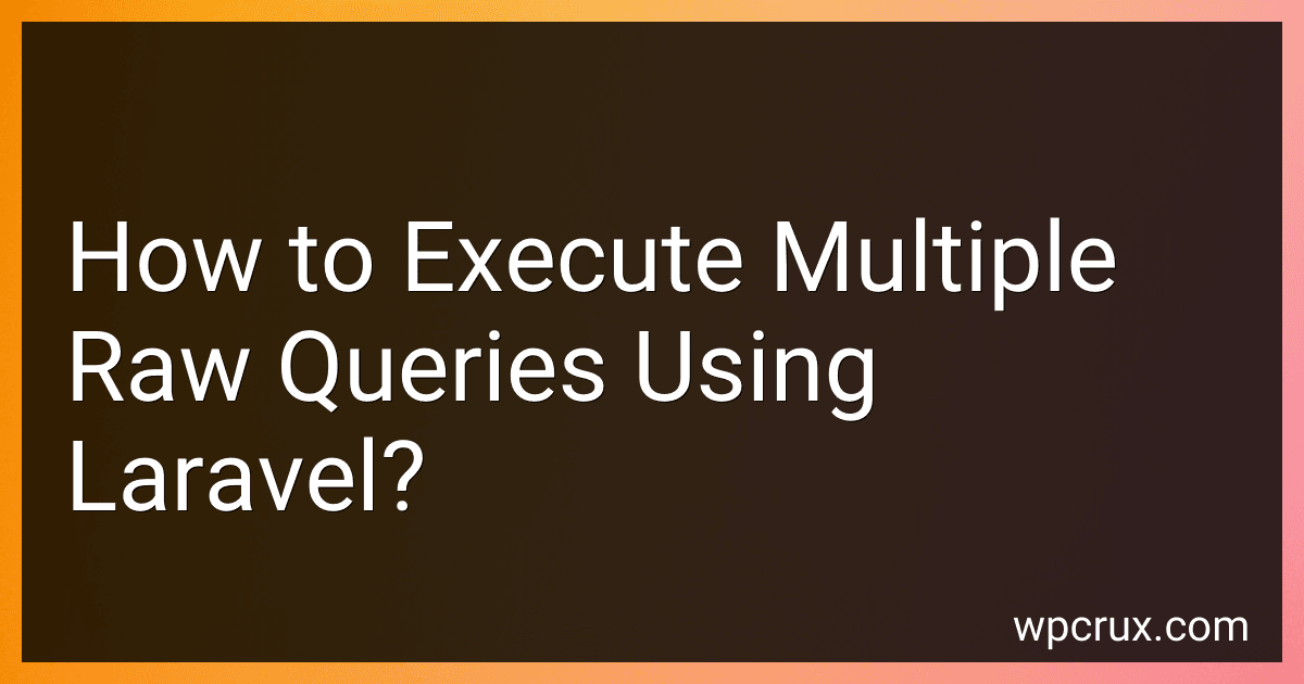 How to Execute Multiple Raw Queries Using Laravel? image