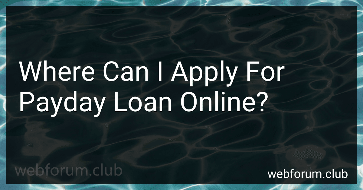 Where Can I Apply For Payday Loan Online? image