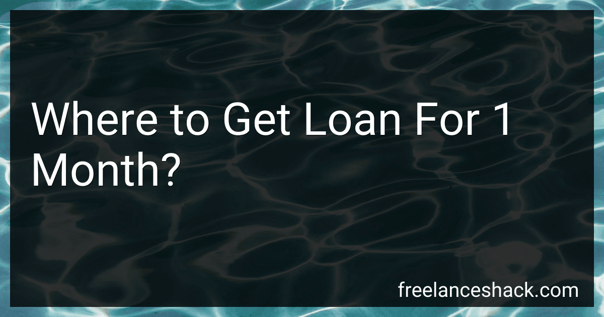 Where to Get Loan For 1 Month? image