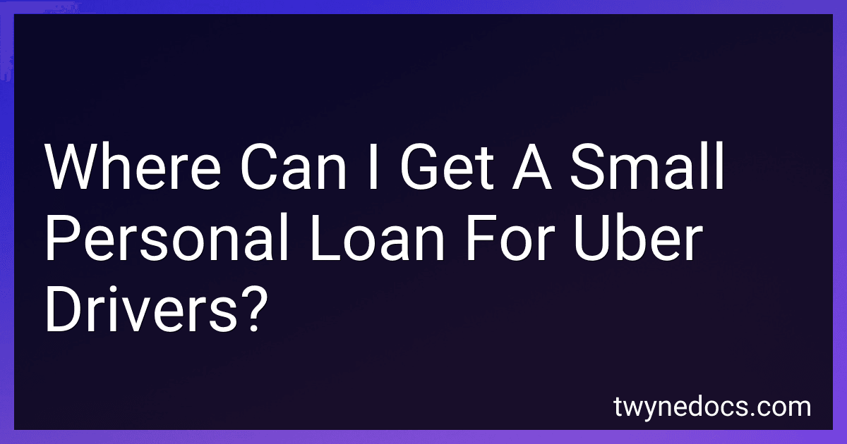 Where Can I Get A Small Personal Loan For Uber Drivers? image