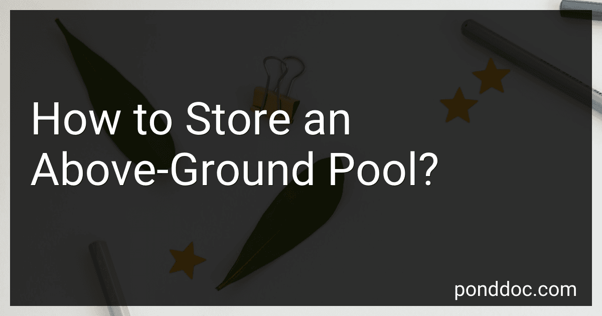 How to Store an Above-Ground Pool? image
