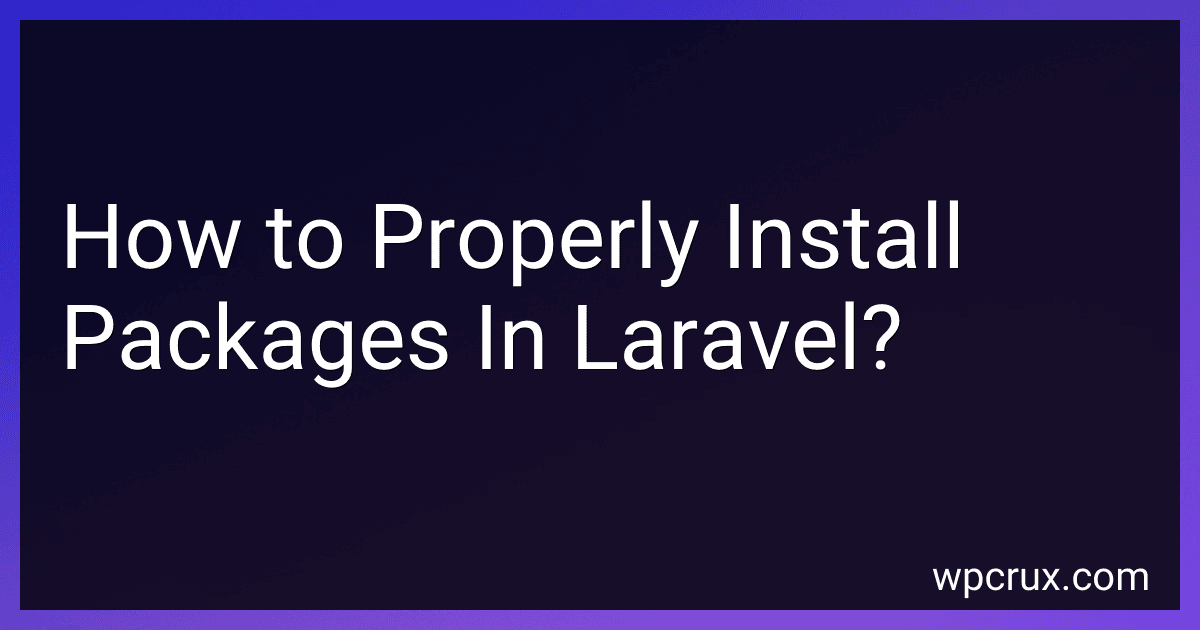 How to Properly Install Packages In Laravel? image