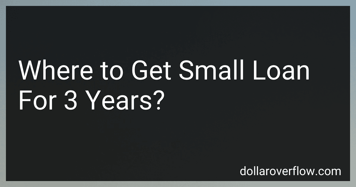 Where to Get Small Loan For 3 Years? image