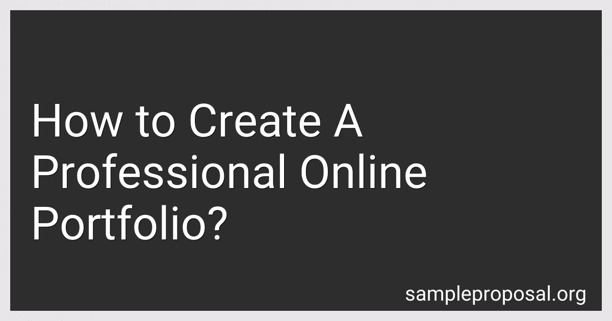 How to Create A Professional Online Portfolio? image