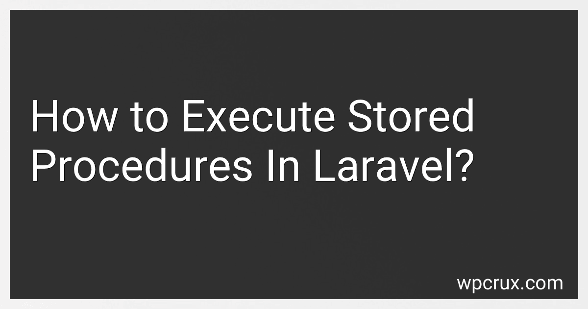 How to Execute Stored Procedures In Laravel? image